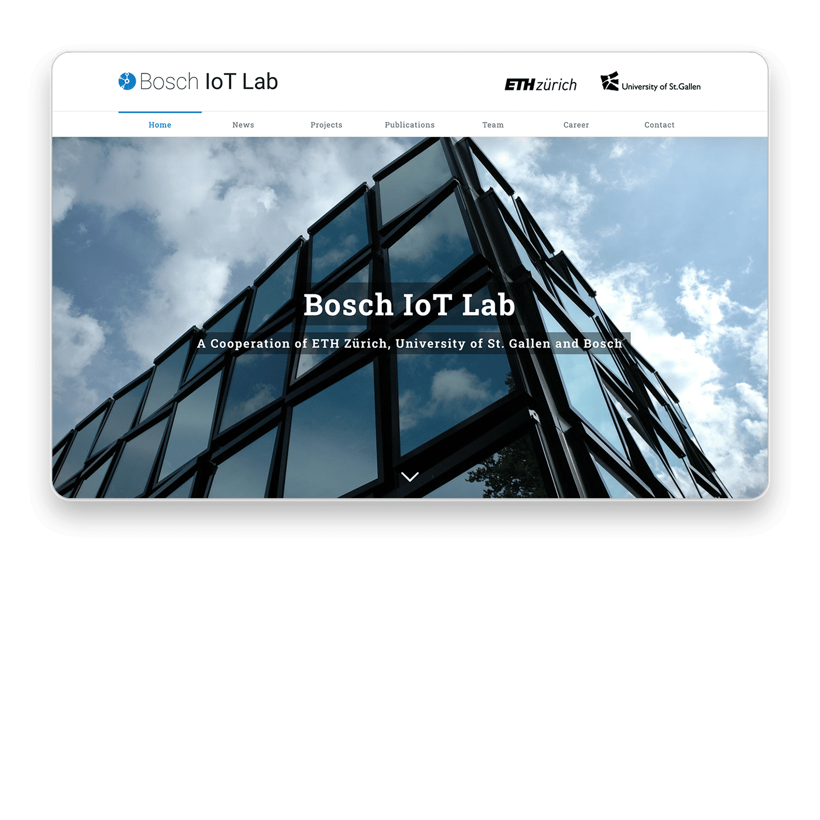Website Entwicklung Projekt Bosch IoT Lab